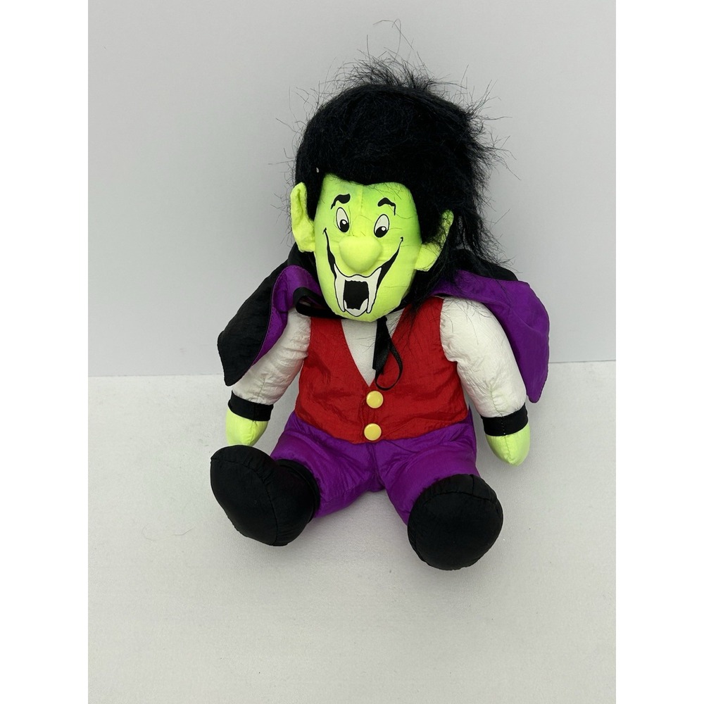 Trendmasters 1993 Dracula Vampire Stuffed Plush Toy Halloween Vintage